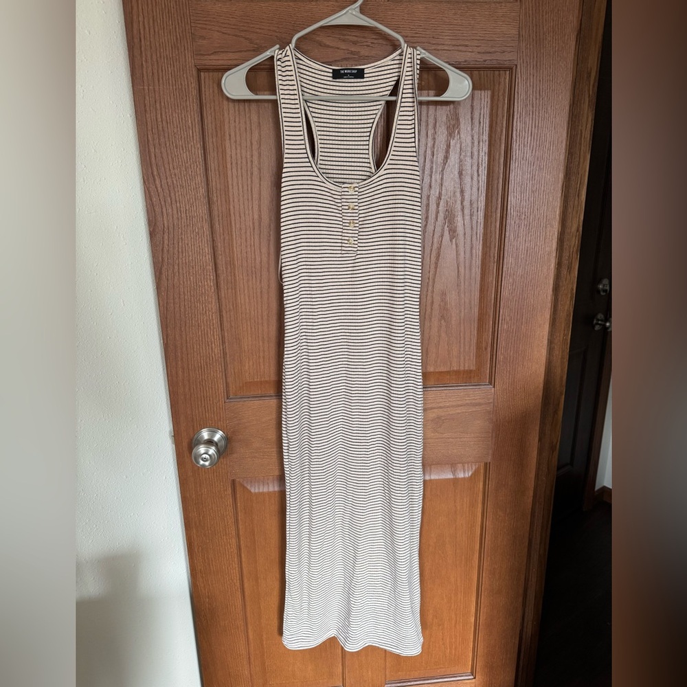 Striped Sleeveless Maxi Dress
